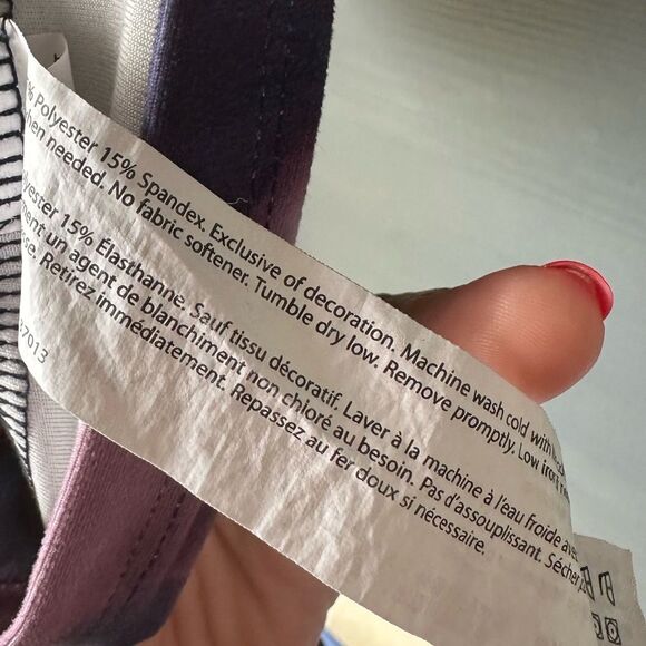 Balance Collection Crop Purple Tie Dye Workout Tank Size XL - Picture 4 of 4